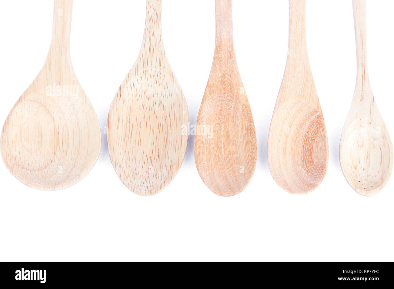 Wooden kitchen utensils isolated on white background Stock Photo - Alamy