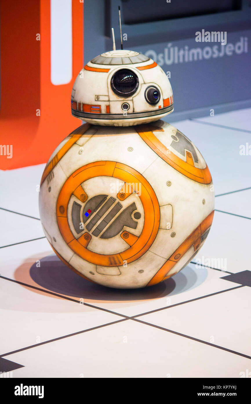 BB-8 promoting new Star Wars film at Comic Con Experience (CCXP), Brazil Stock Photo