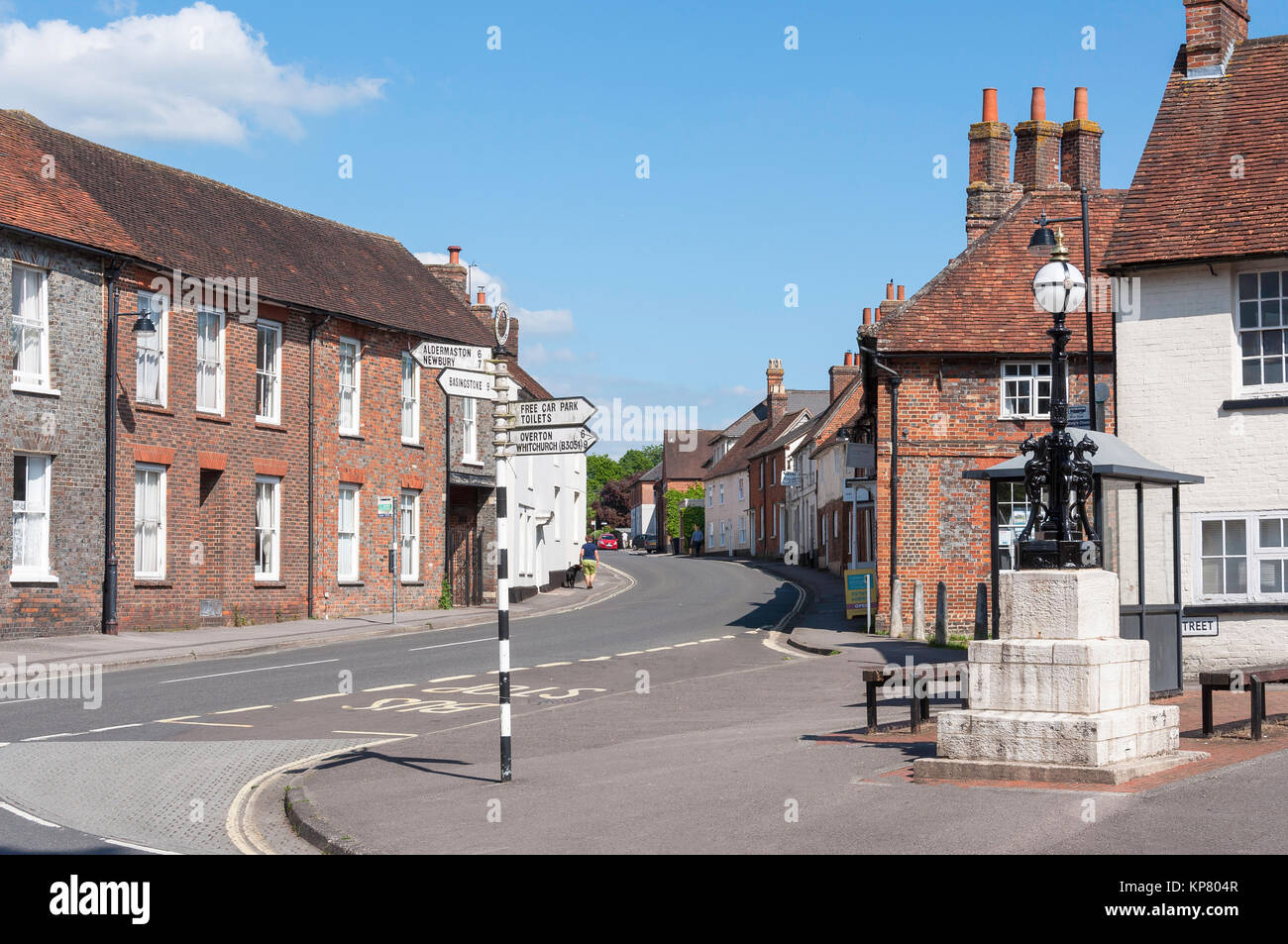 George Street, Kingsclere, Hampshire, England, United Kingdom Stock Photo