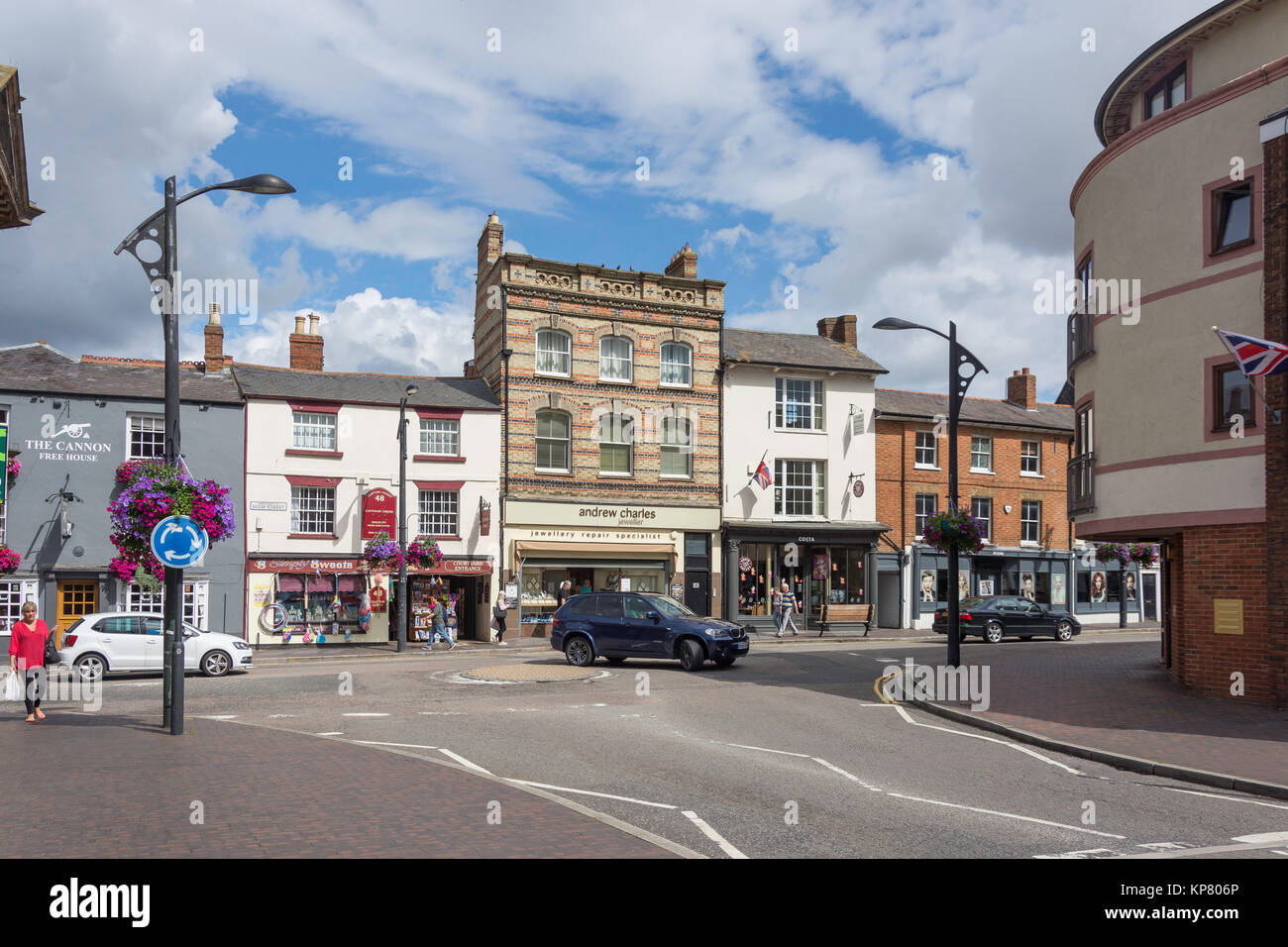 High Street, Newport Pagnell, Buckinghamshire, England, United Kingdom Stock Photo