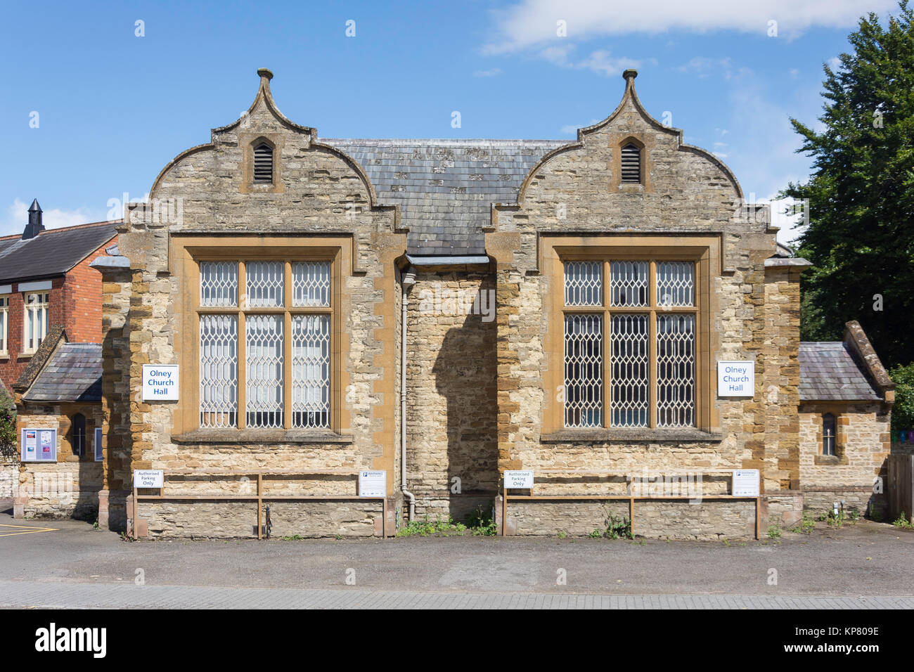 Olney Church Hall, High Street, Olney, Buckinghamshire, England, United Kingdom Stock Photo