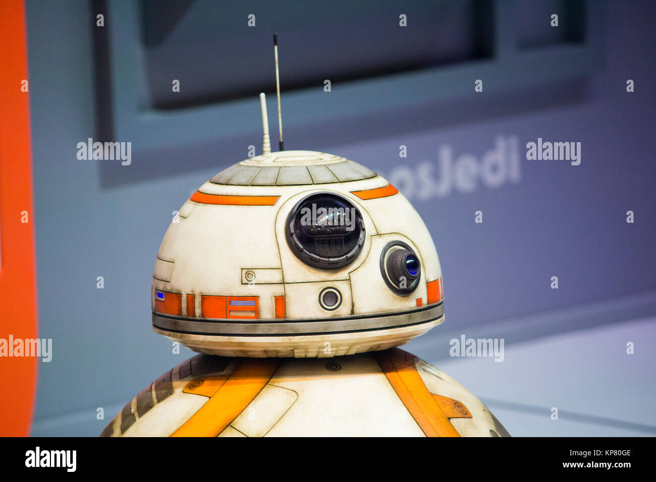 BB-8 promoting new Star Wars film at Comic Con Experience (CCXP), Brazil Stock Photo