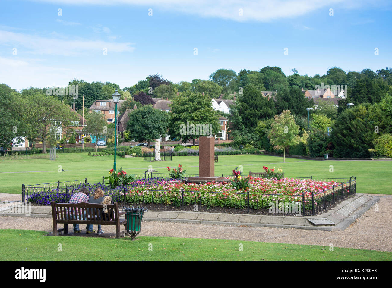 Priory Memorial Gardens, Melbourn Street, Royston, Hertfordshire, England, United Kingdom Stock Photo