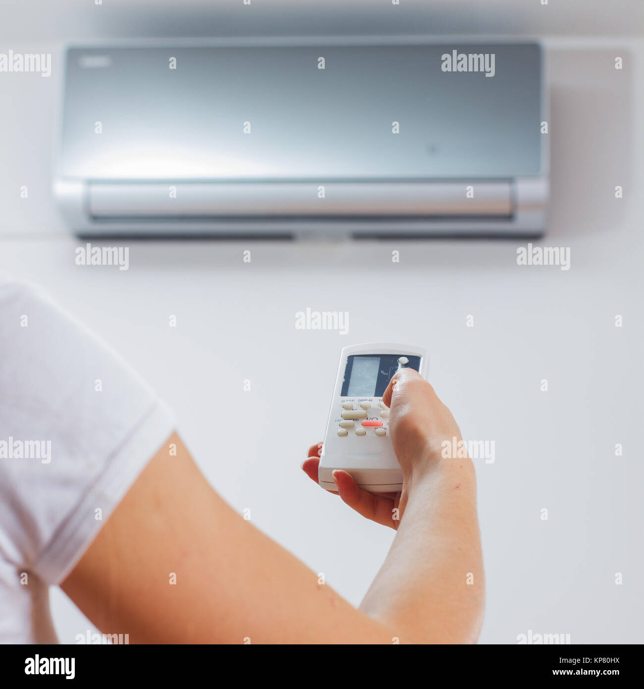 Air Conditioner Adjustment Stock Photo Alamy