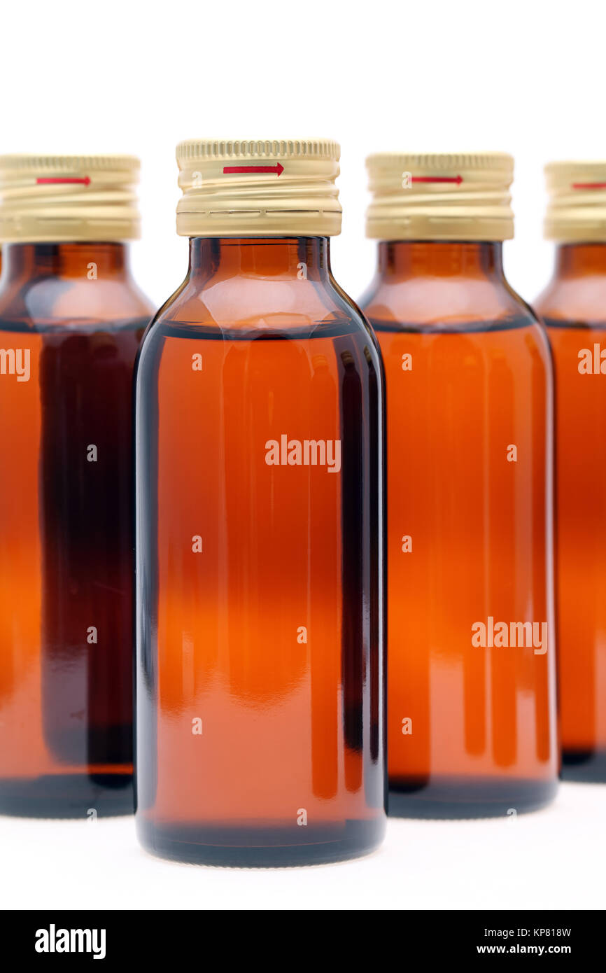 Brown medicine bottle Stock Photo Alamy