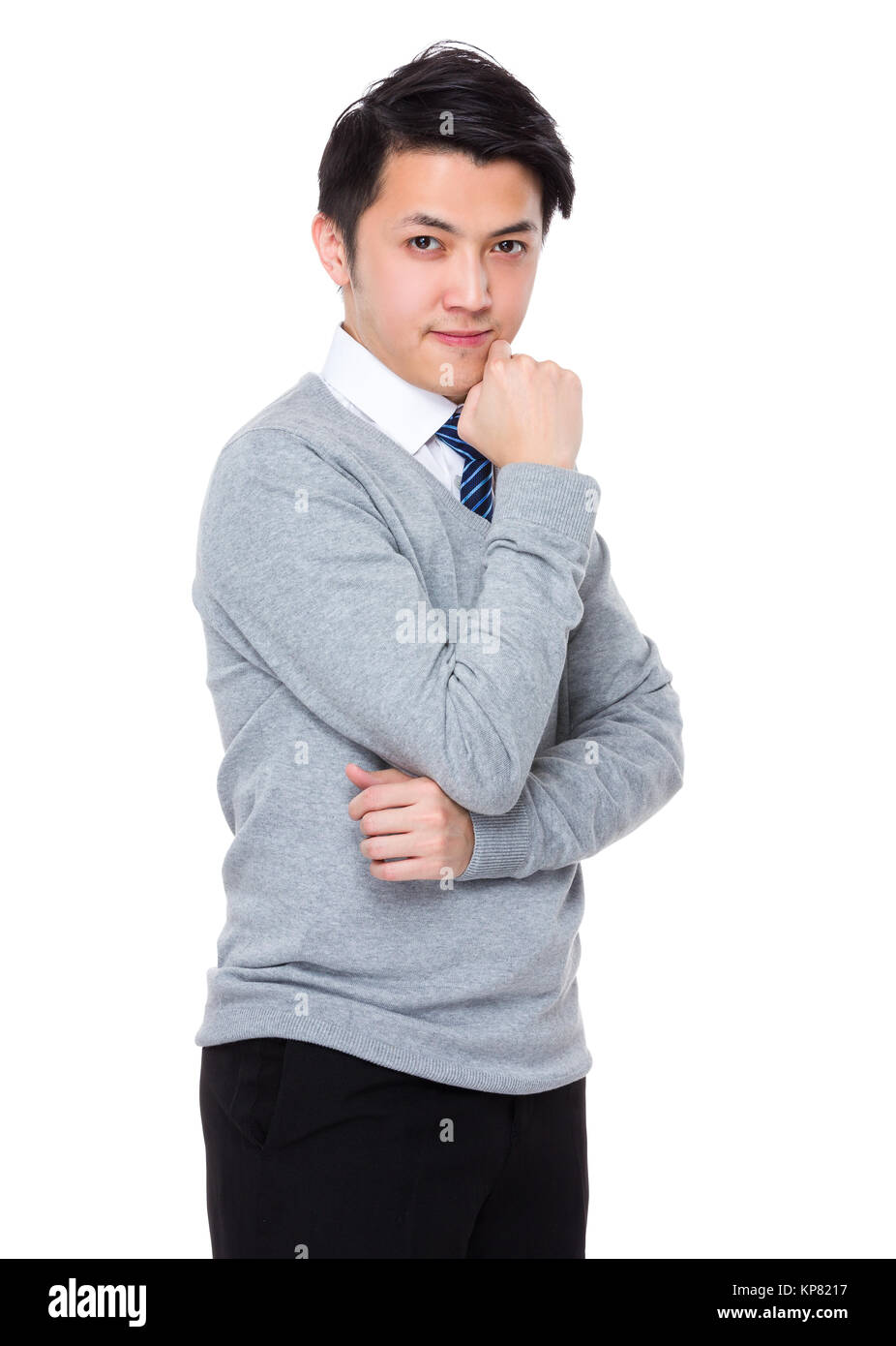 Asian young businessman portrait Stock Photo - Alamy