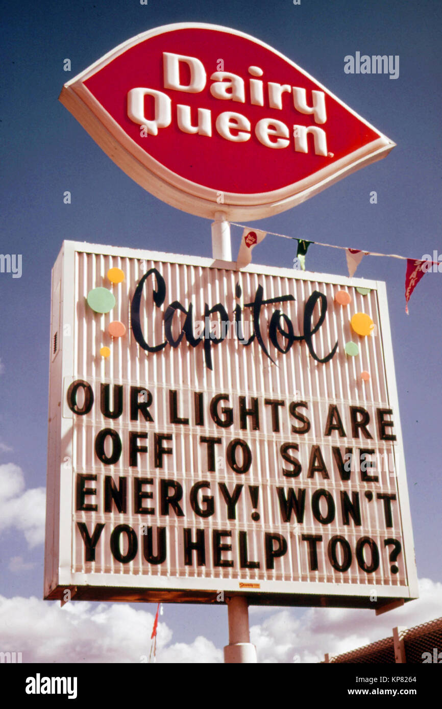 1970s dairy queen sign hi-res stock photography and images - Alamy