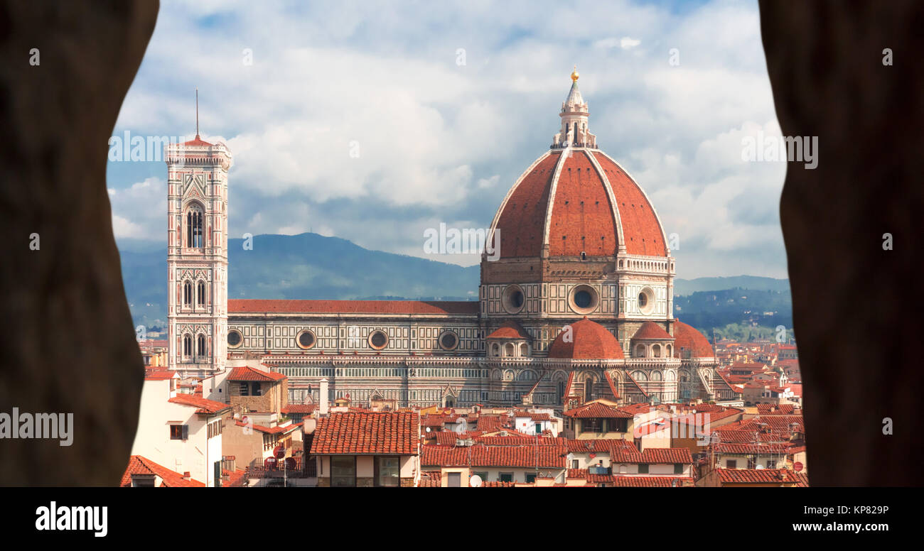 Die Kathedrale Santa Maria del Fiore in Florenz Stock Photo