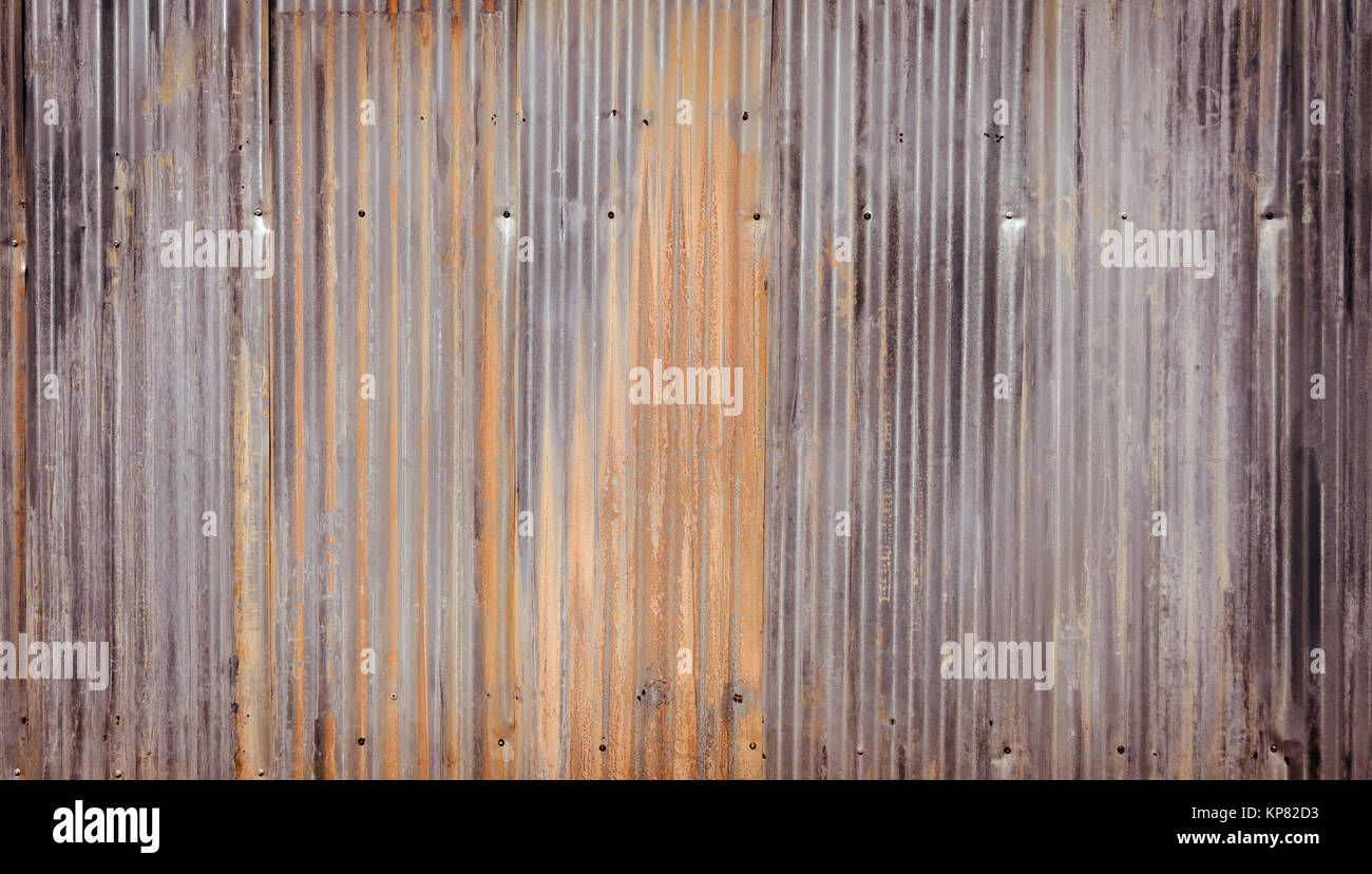 Corrugated metal wall background Stock Photo - Alamy