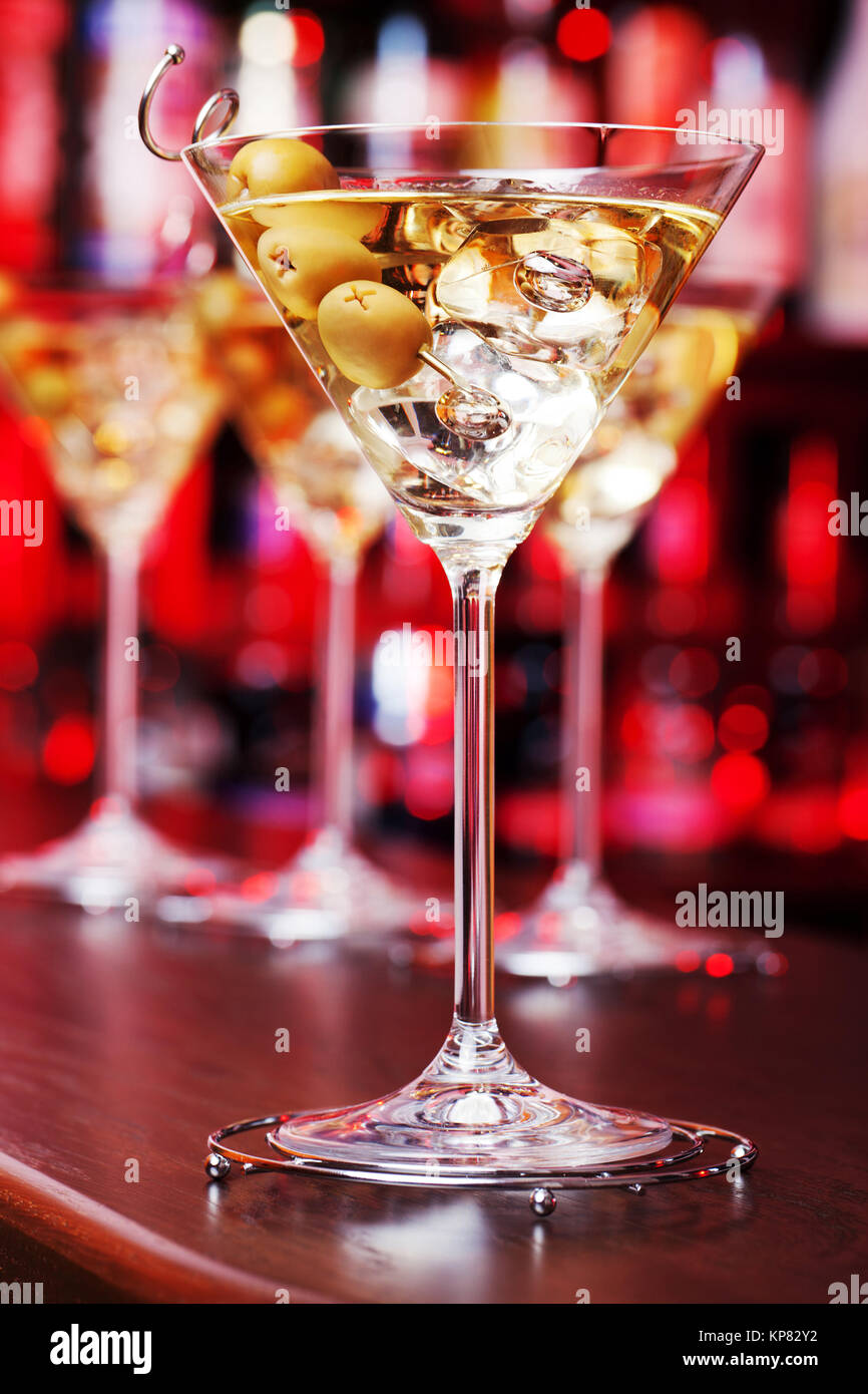 Cocktails Collection Martini Stock Photo Alamy