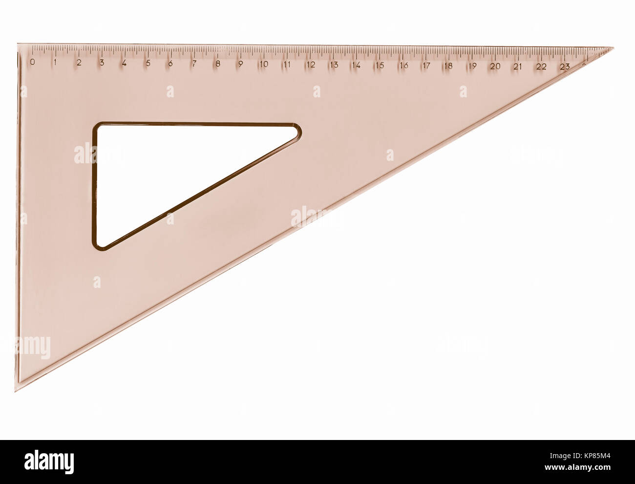 Set square triangle used in engineering and technical drawing vintage
