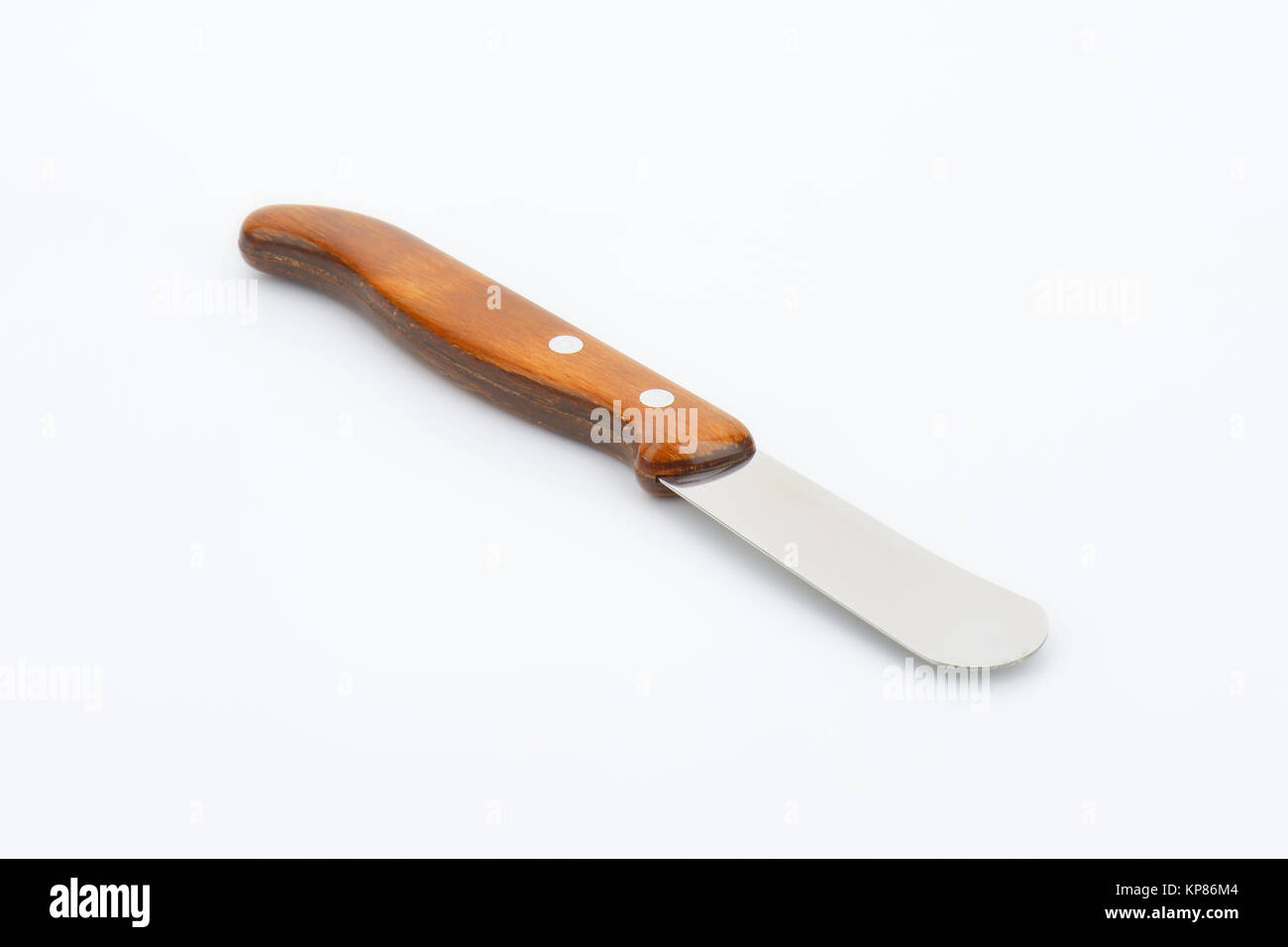 Woodenhandled butter knife Stock Photo Alamy