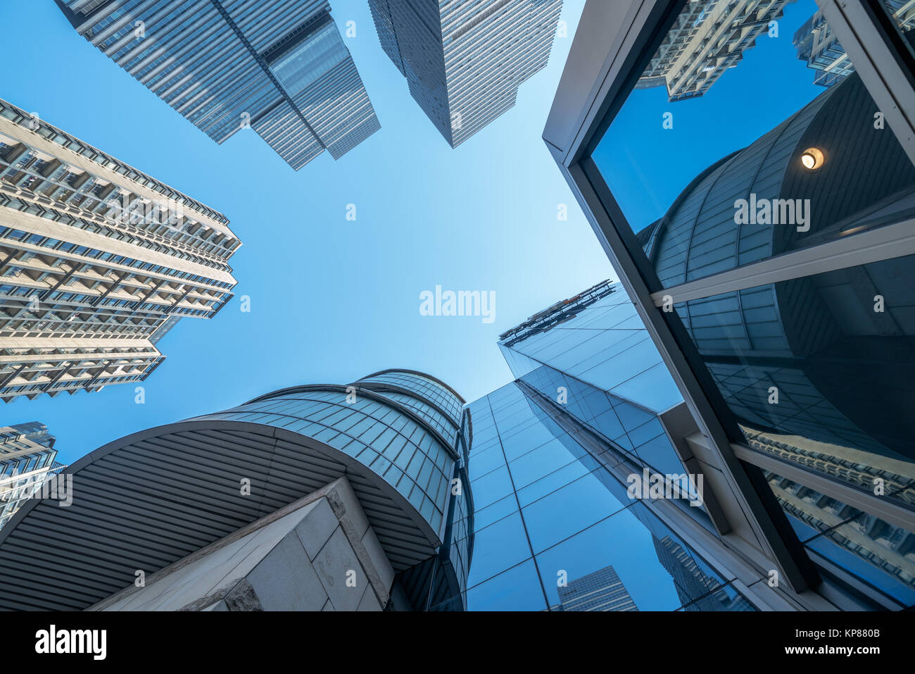 Skyscrapers from a low angle view in Shenzhen,China Stock Photo - Alamy