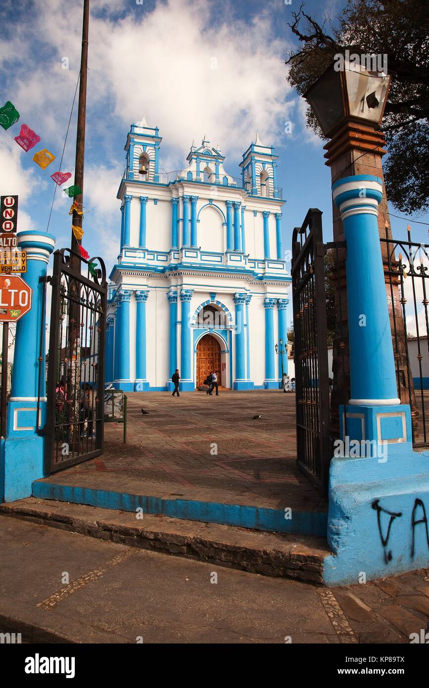View to the Church of Santa Lucia in the city center, San Cristobal de las Casas, Chiapas State View to the Church of Santa Lucia in the city center, San Cristobal de las Casas, Chiapas State