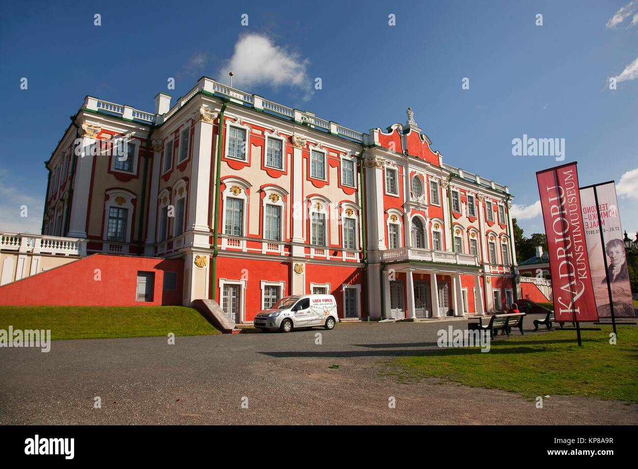View to the Palace in Kadriorg Park, Tallinn, Estonia, Baltic States, Europe. Stock Photo