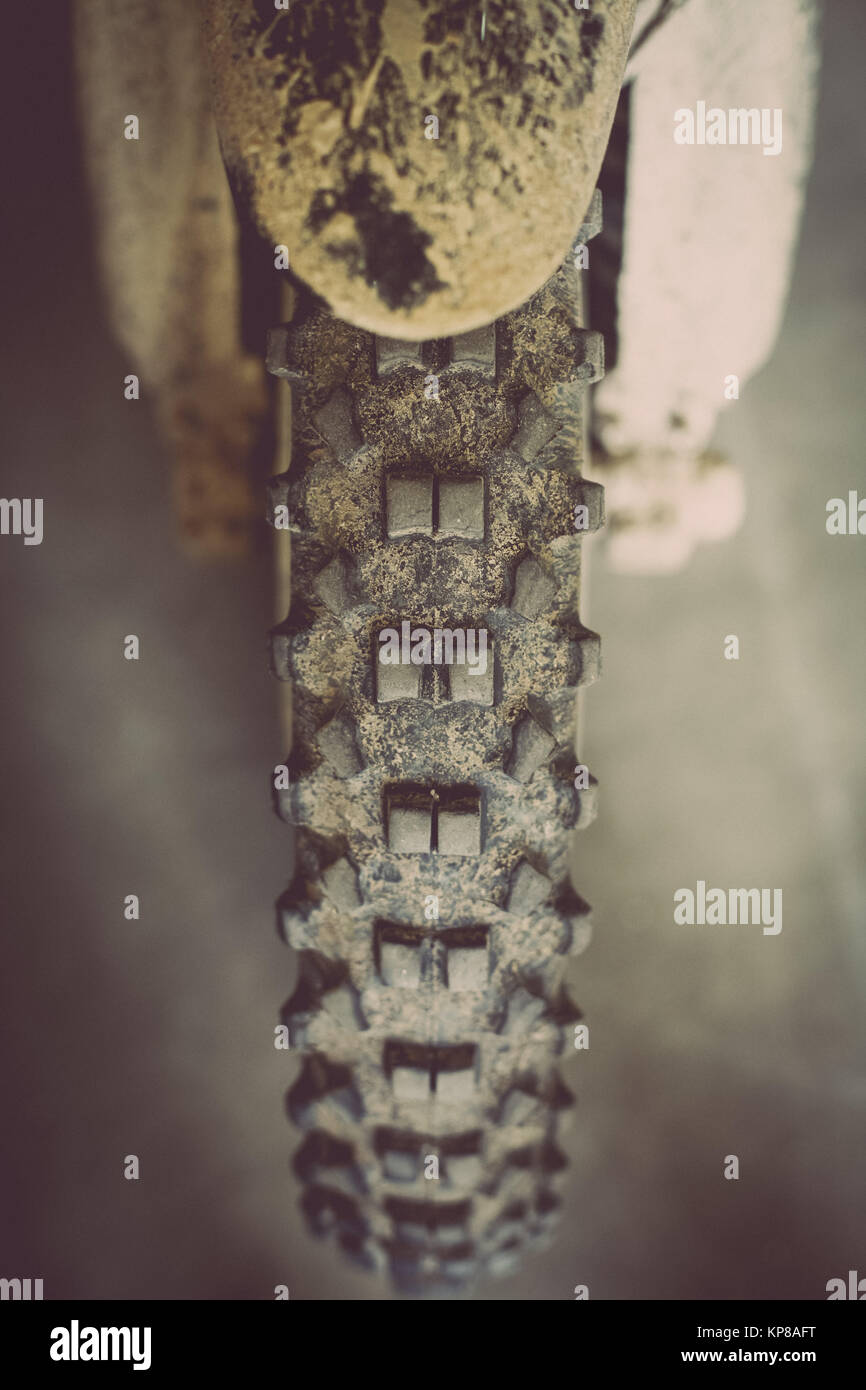 Motorcycle off road tire Stock Photo Alamy