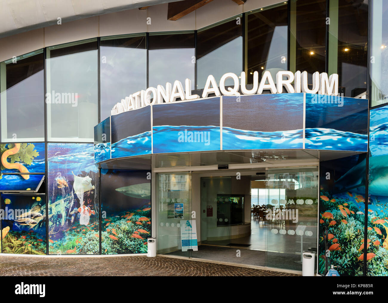 Entrance to the Malta National Aquarium, Qawra, Malta Stock Photo Alamy