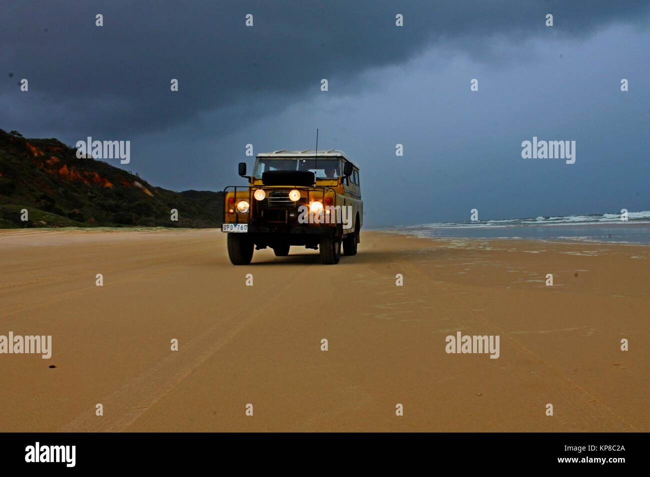 Land Rover, Series 3, Fraser Island Stock Photo