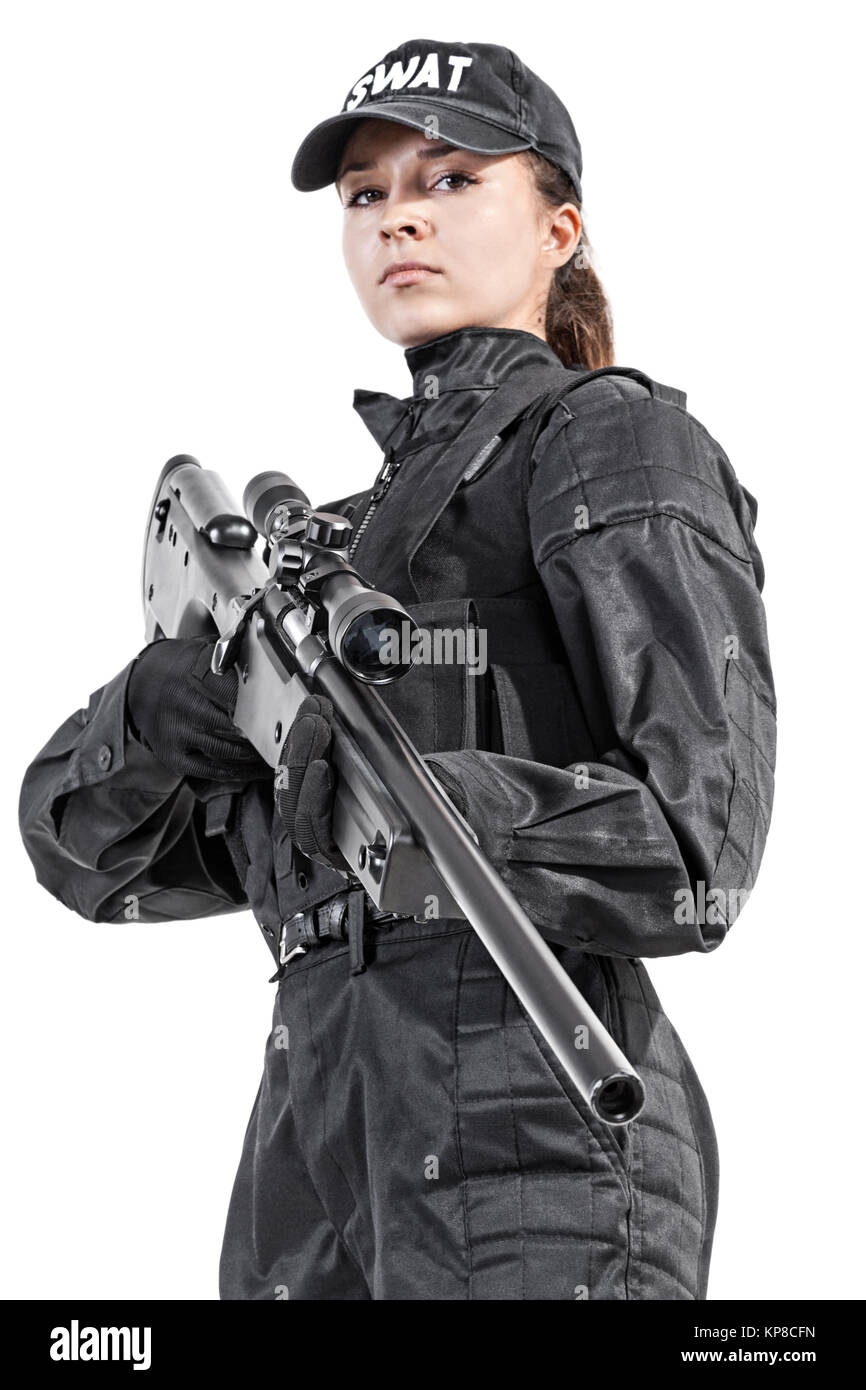 Female police officer Stock Photo
