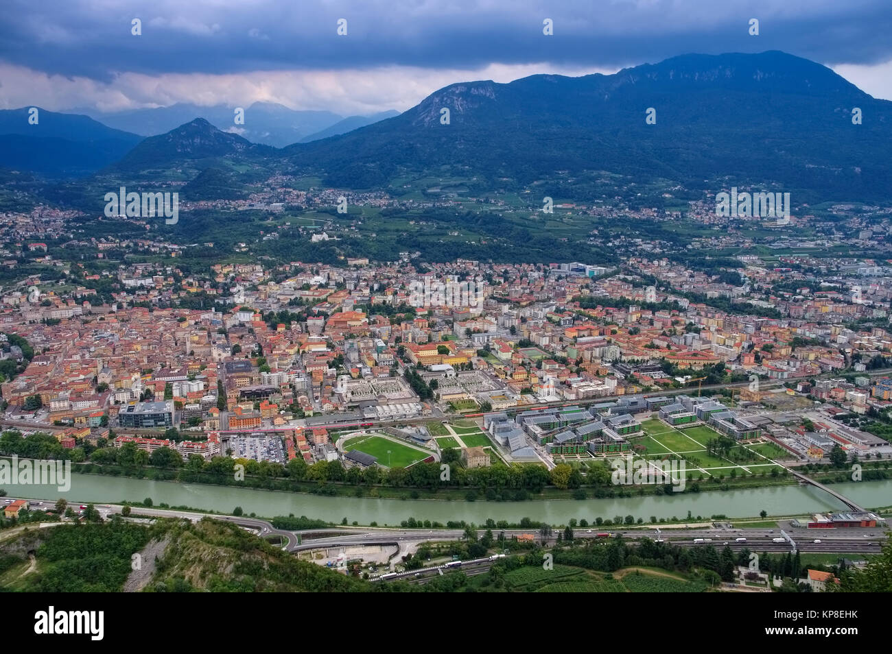 die italienische Stadt Trento - the italian town Trento Stock Photo - Alamy