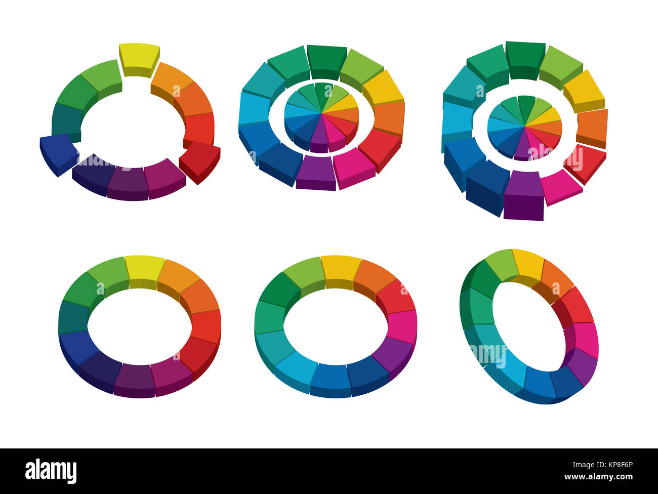 Basic Color Wheel Stock Illustration - Download Image Now - Color Wheel,  Rainbow, Circle - iStock