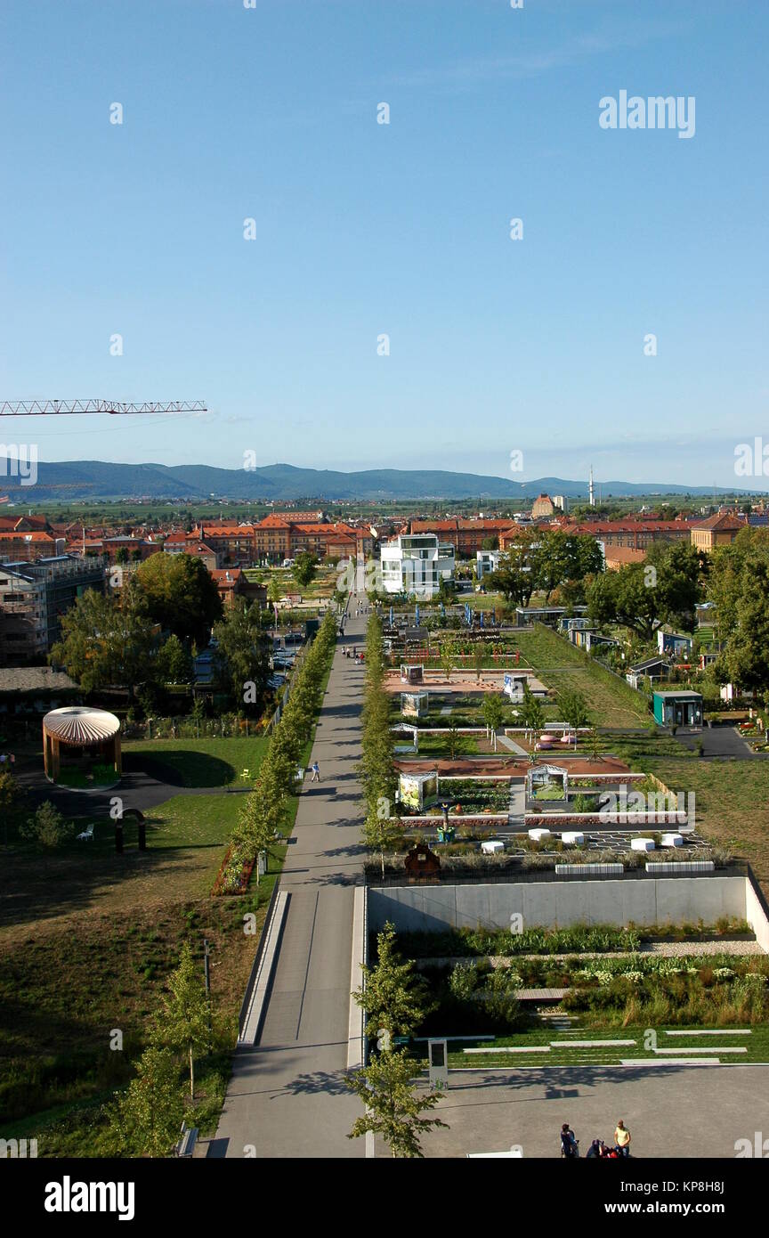 view of the grounds of the landesgartenschau landau 2015 Stock Photo