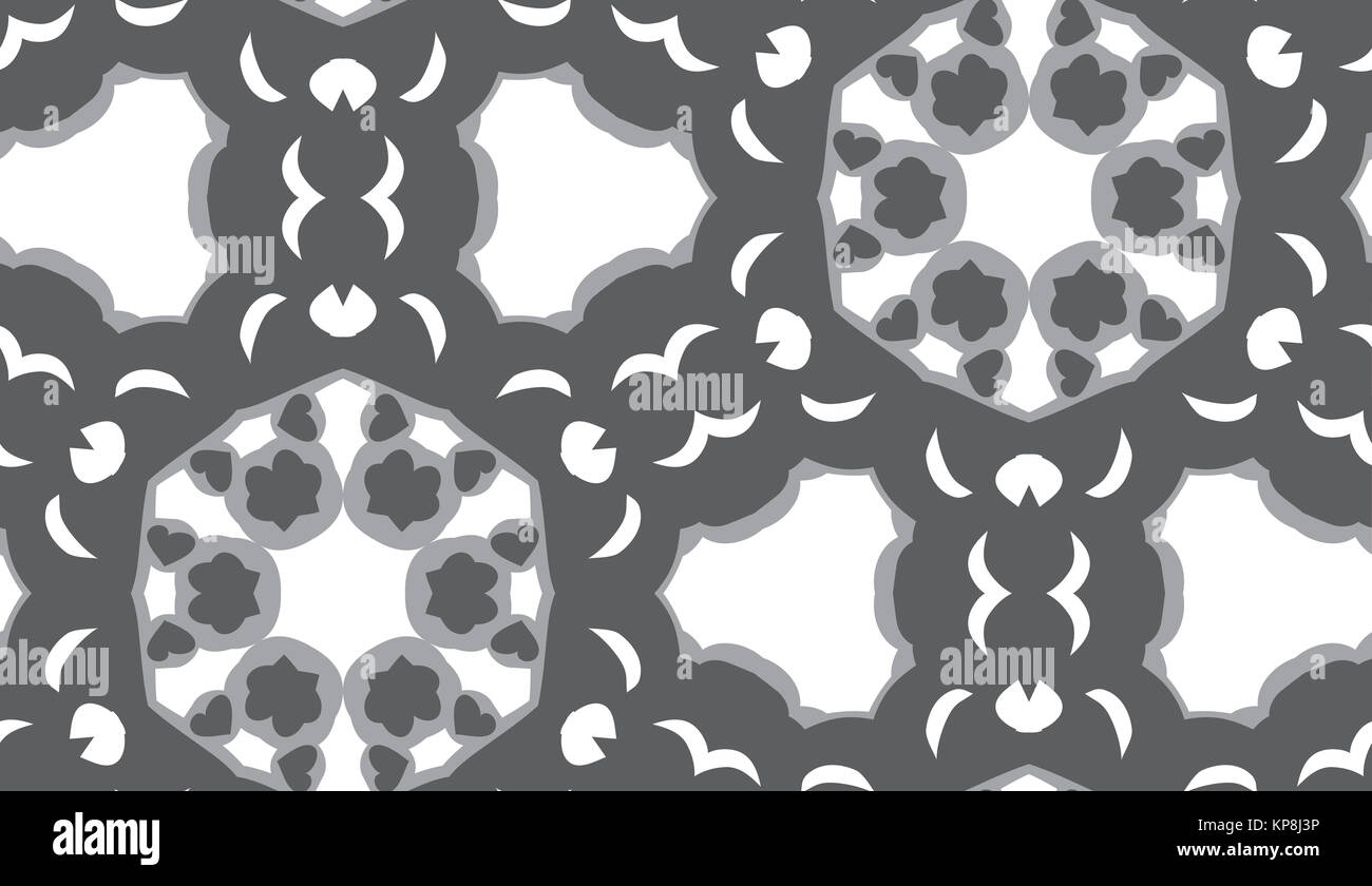 Grey repeating kaleidoscope pattern hi-res stock photography and images ...
