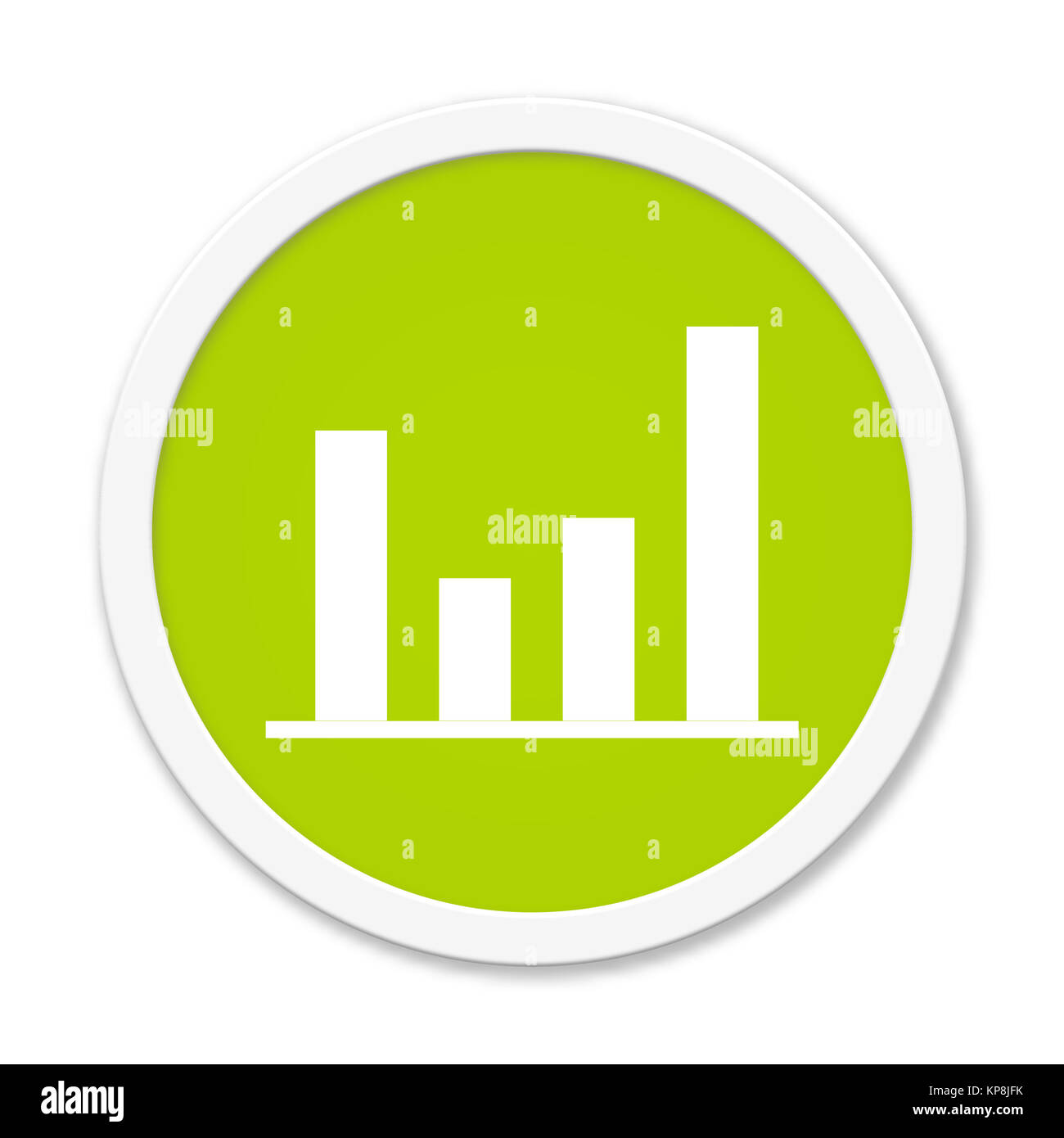 round button shows chart Stock Photo - Alamy