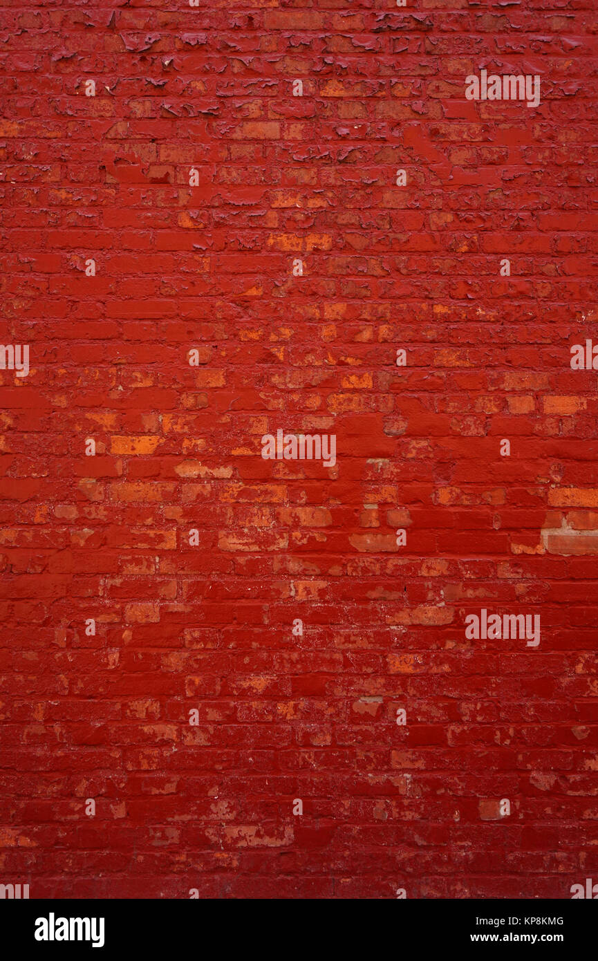 edgewise red brick wall Stock Photo