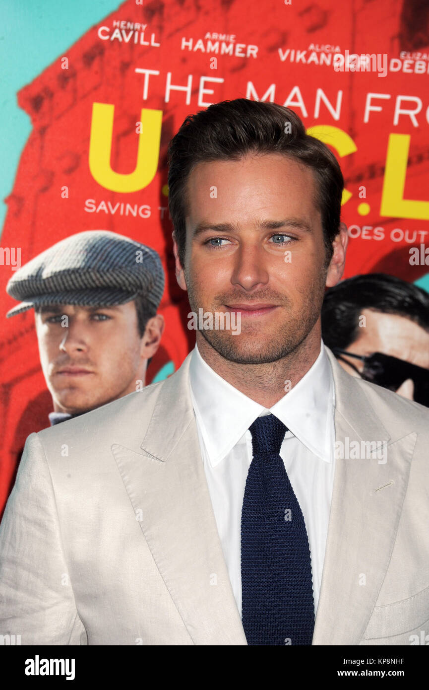 NEW YORK, NY AUGUST 10 Armie Hammer attends the New York Premiere