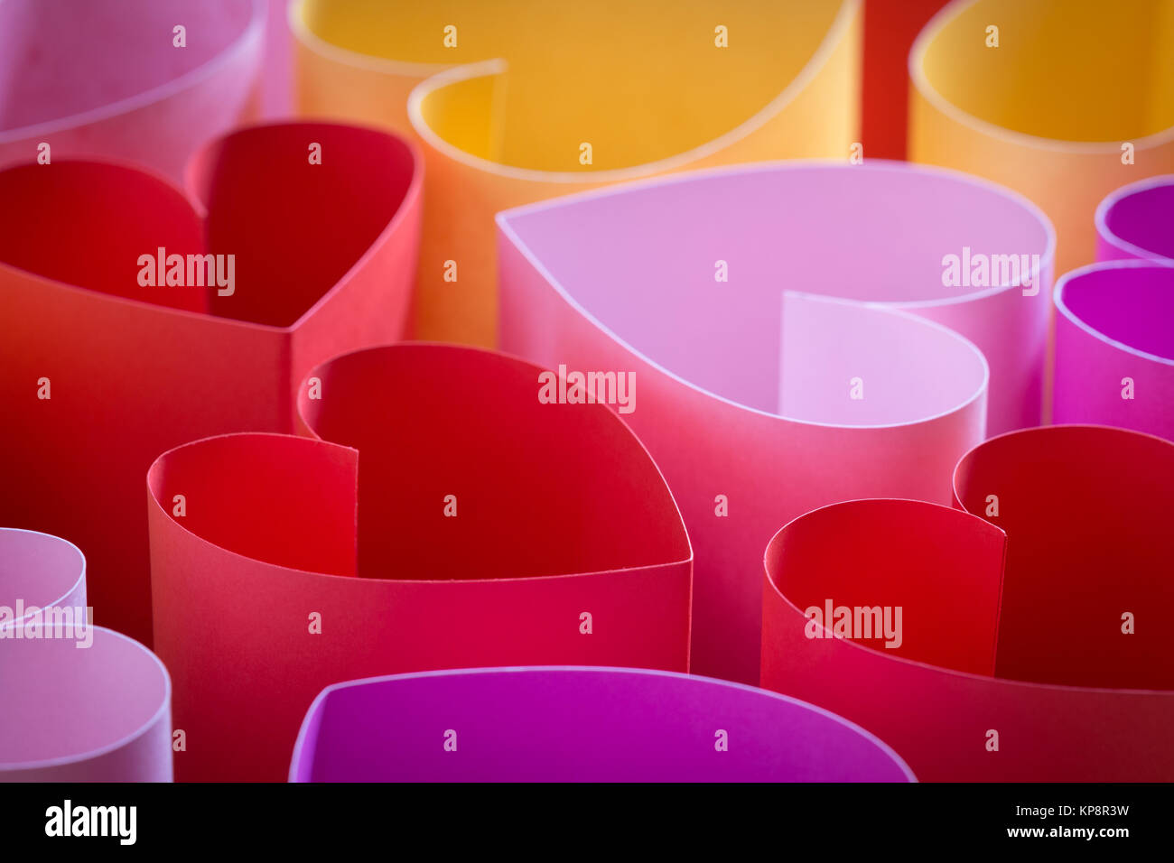 heart paper artificial love symbol Stock Photo - Alamy