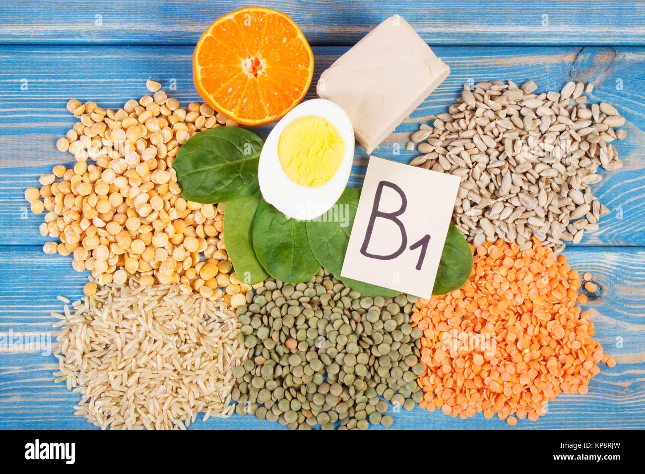 Products containing vitamin B1 and dietary fiber, natural sources of minerals, healthy lifestyle