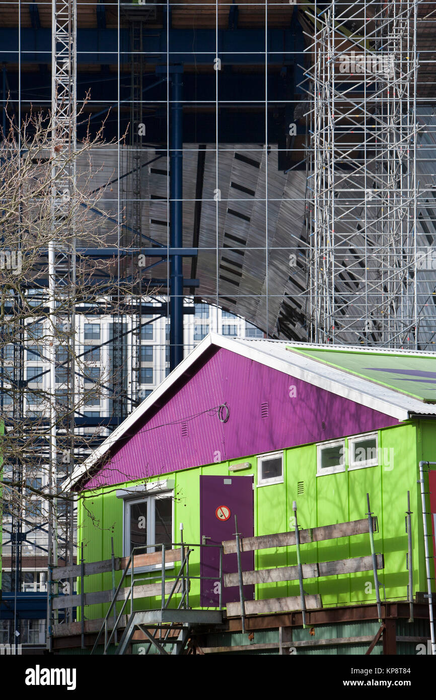 Construction shack Stock Photo Alamy