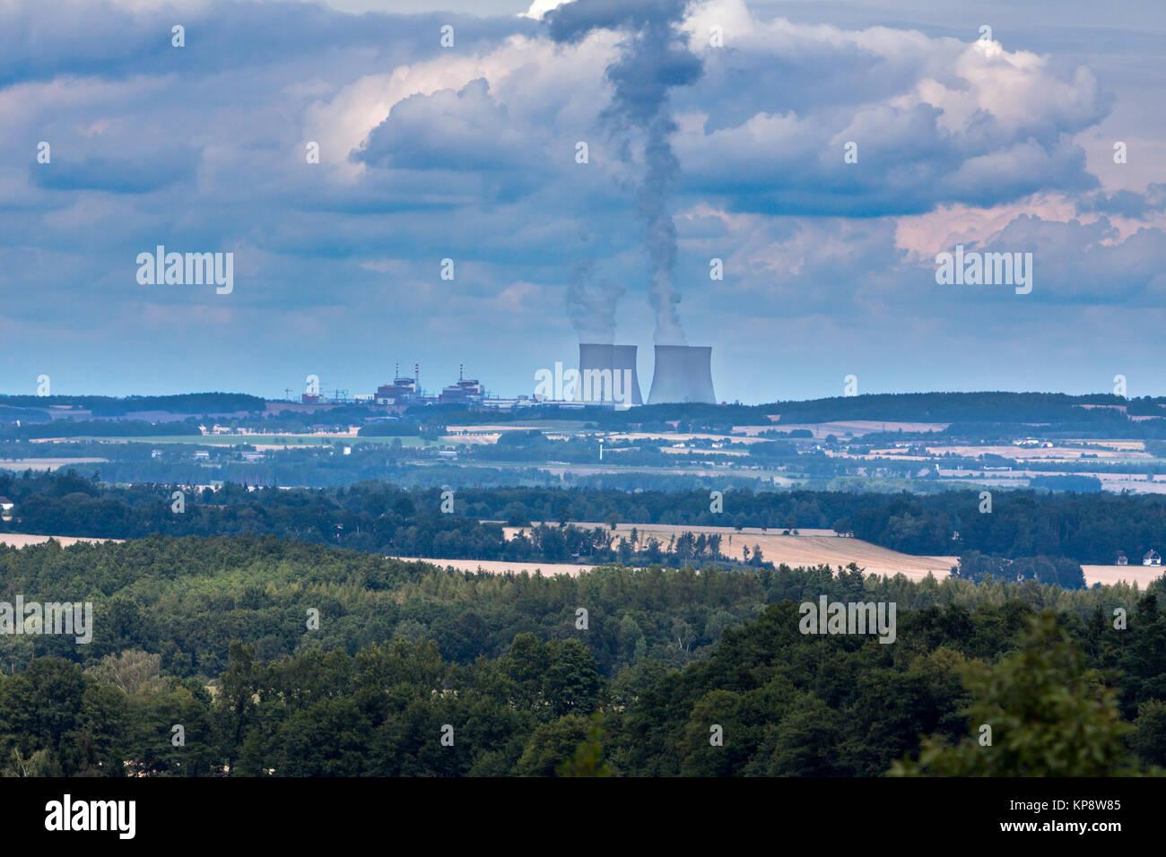 Nuclear power plant Temelin in Czech Republic Europe Stock Photo - Alamy