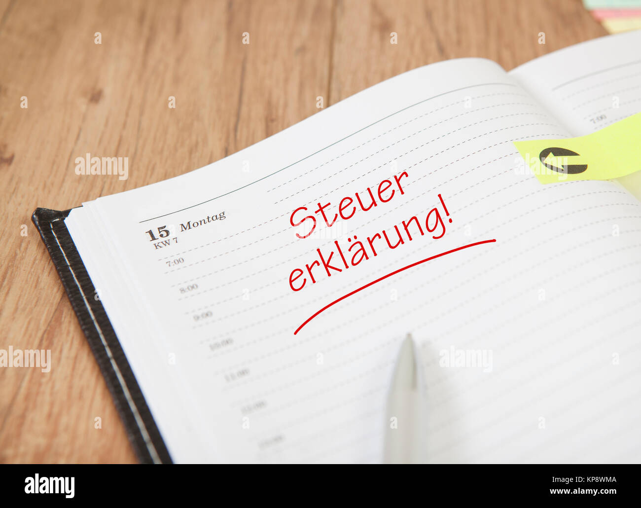 calendar tax return Stock Photo - Alamy