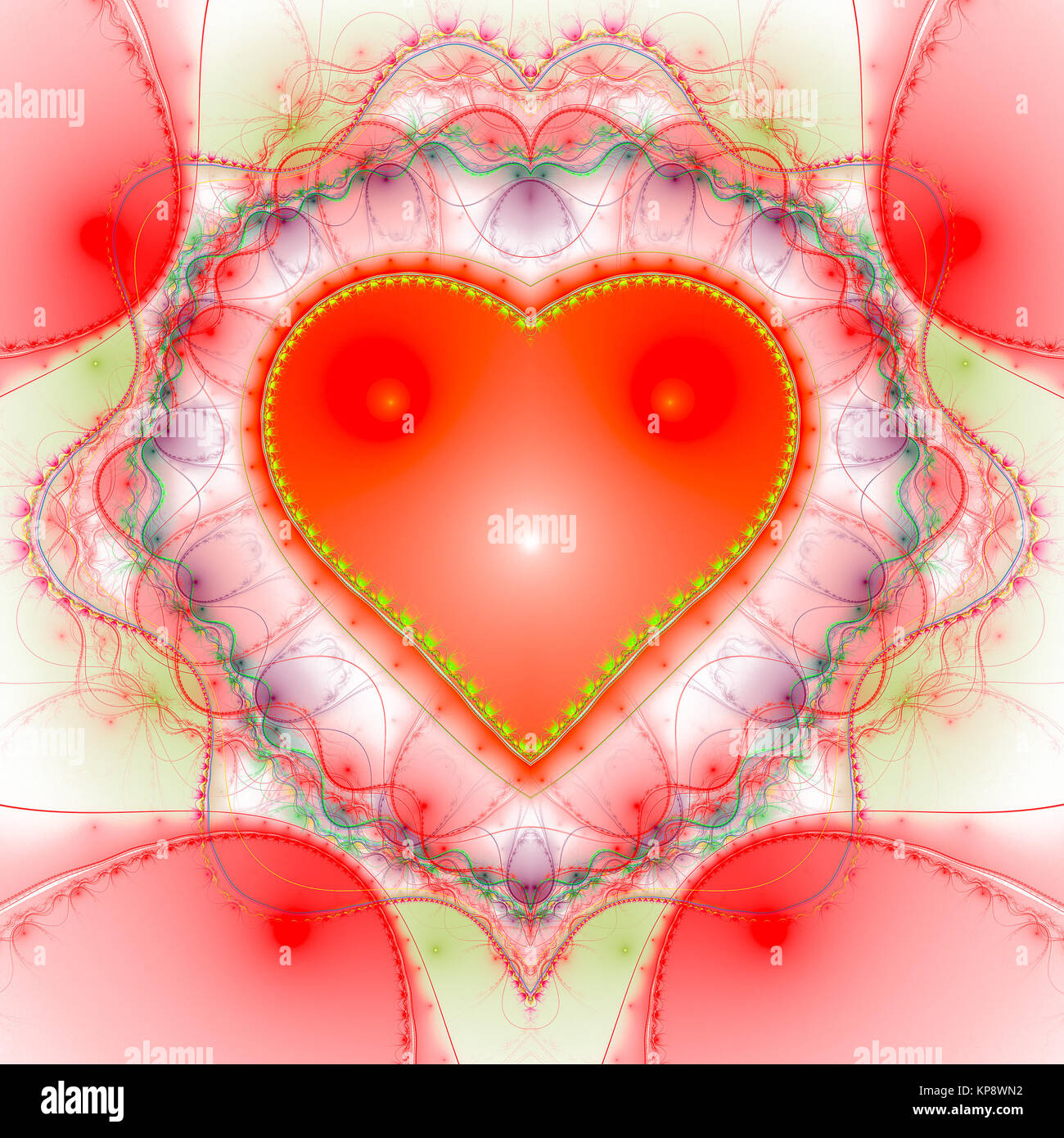 Abstrac heart computer-generated image Stock Photo - Alamy