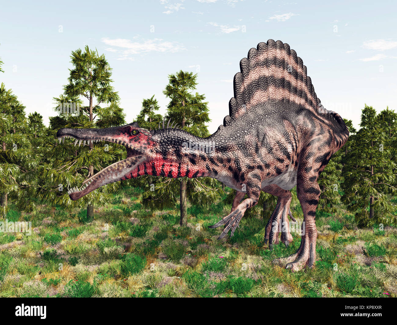 dinosaurs spinosaurus Stock Photo