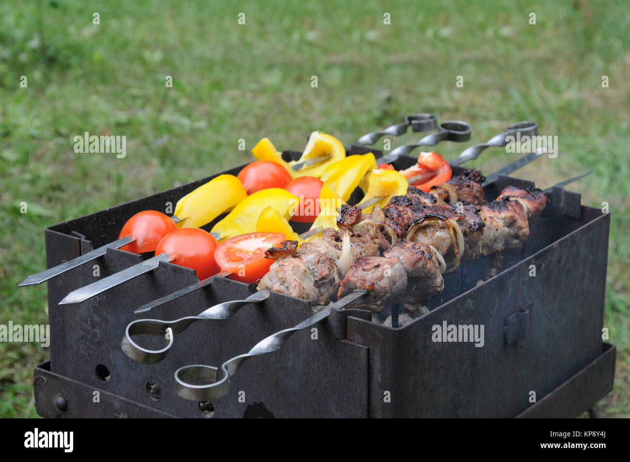 roasted meat with vegetable Stock Photo Alamy