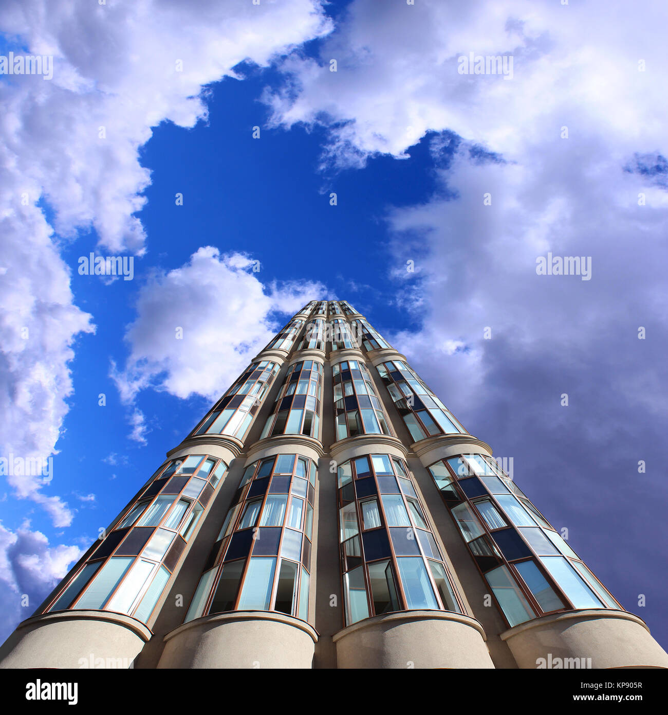 high modern skyscraper and blue sky Stock Photo - Alamy