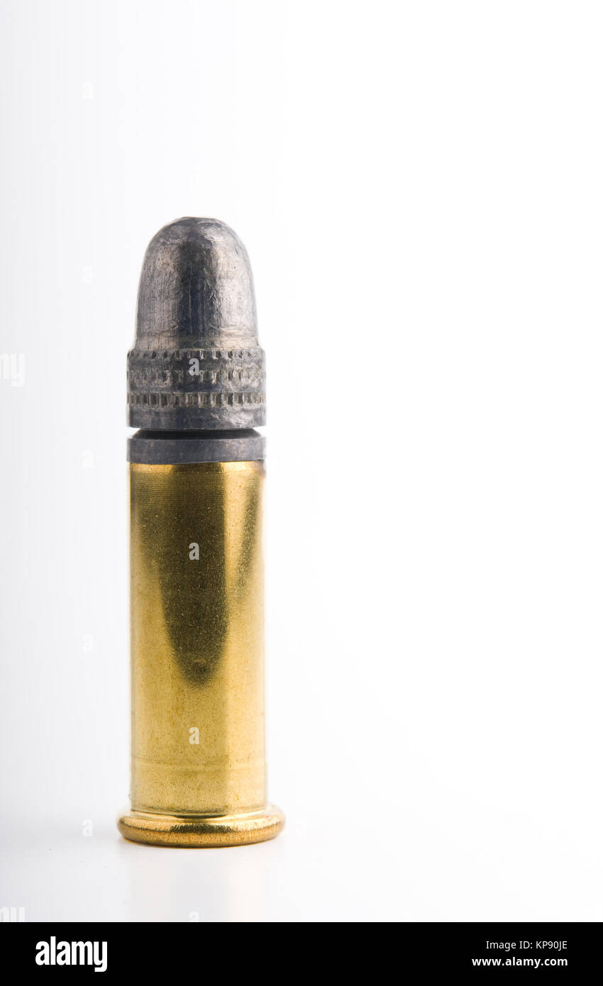 .22 rimfire cartridge Stock Photo