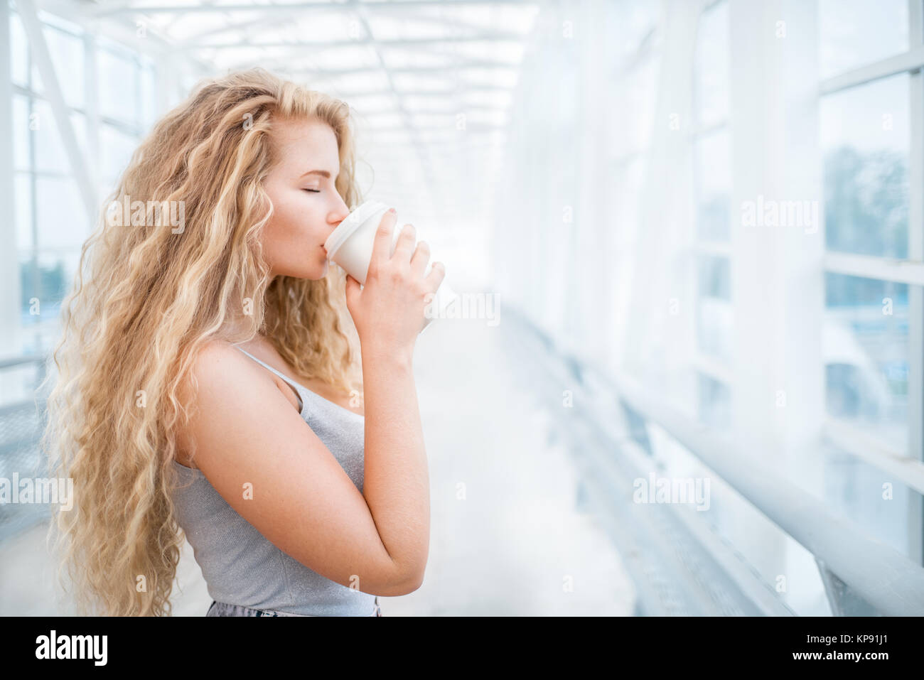 Coffee on the bridge Stock Photo Alamy