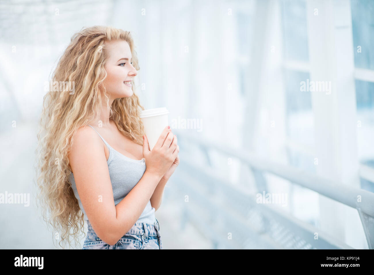 Coffee on the bridge Stock Photo Alamy