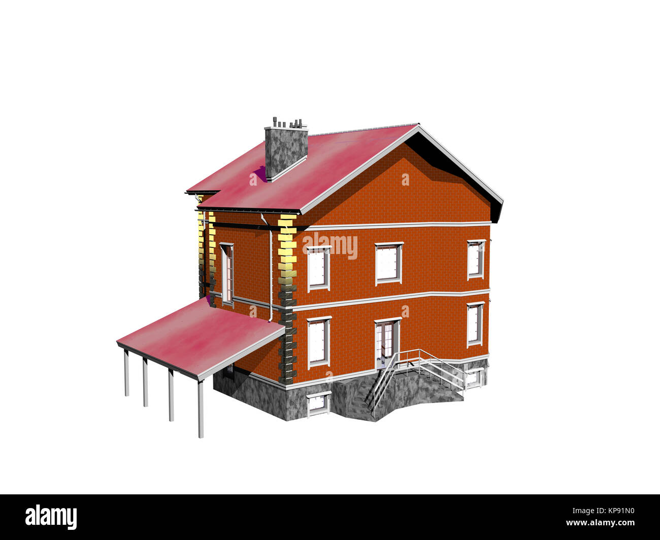 Multifamily house in the green Stock Photo Alamy