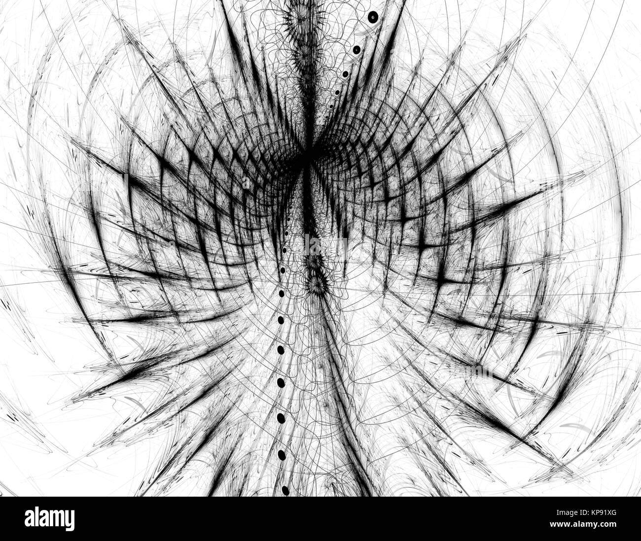 Abstract digitally generated image futuristic tunel Stock Photo - Alamy