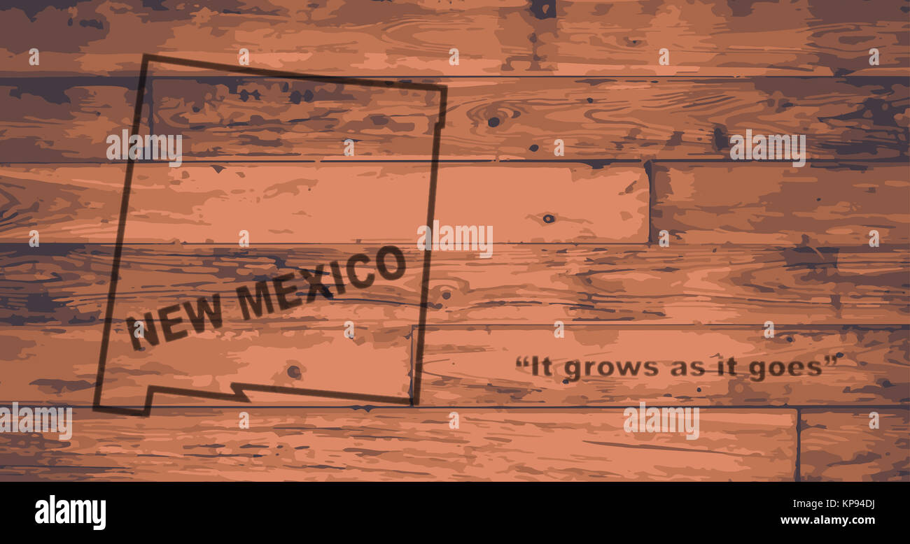 New Mexico Map Brand Stock Photo Alamy