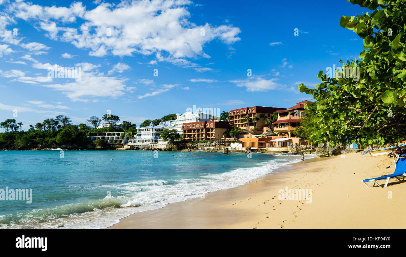 Dominican Republic Sosua Bay Stock Photo Alamy