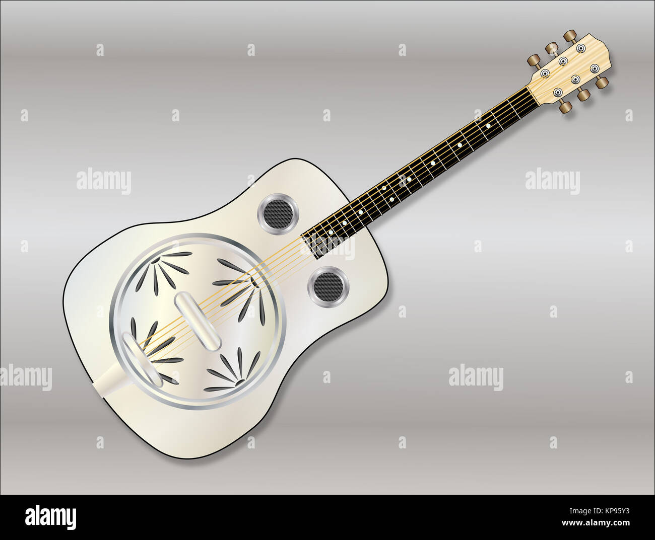 Metal Resonator Guitar Stock Photo Alamy