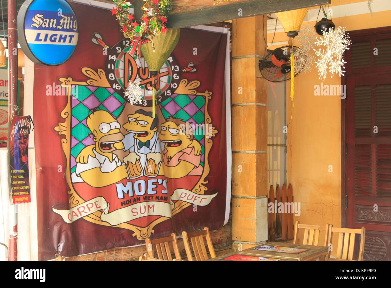 Moe's Bar in Hoi An, Vietnam Stock Photo - Alamy