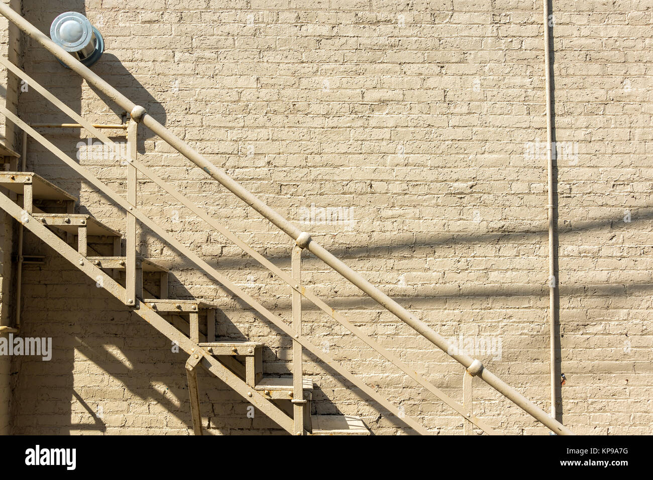 Stairs and Brick Wall Stock Photo Alamy