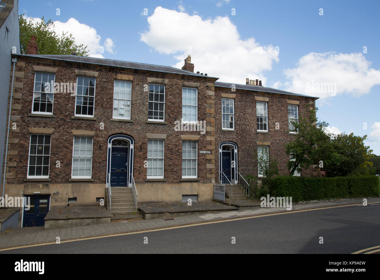 Victorian terrace houses in Old Elvet, Durham, England, UK Stock Photo